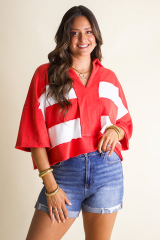 Fourth of July Color Block Top *Final Sale*