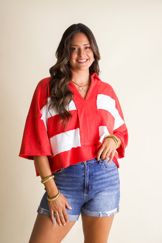 Fourth of July Color Block Top *Final Sale*
