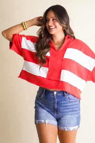 Fourth of July Color Block Top *Final Sale*