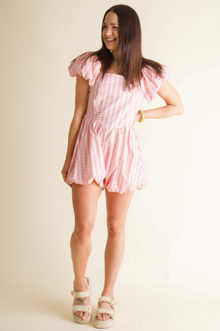 Take Risks Bubble Hem Romper *Final Sale*