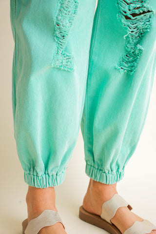 In My Place Distressed Joggers