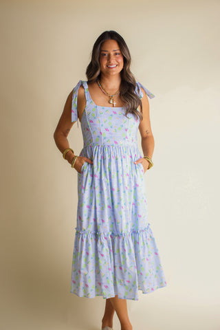Fruitalicious Tiered Midi Dress *Final Sale*