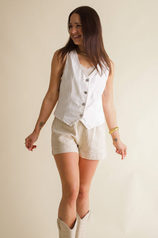 Take It Easy Textured Shorts *Final Sale*