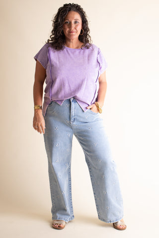 Erika High Rise Wide Leg Jeans - CURVY