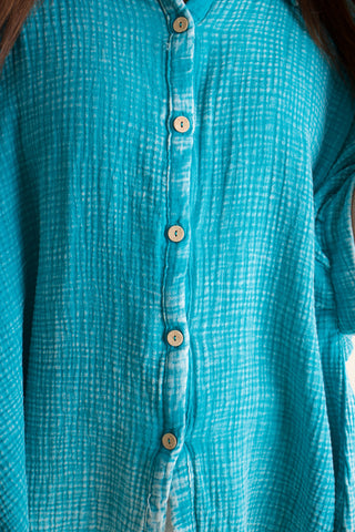 Sunrise Shores Button Down Top