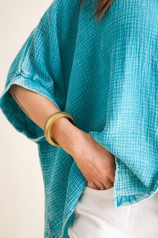 Sunrise Shores Button Down Top