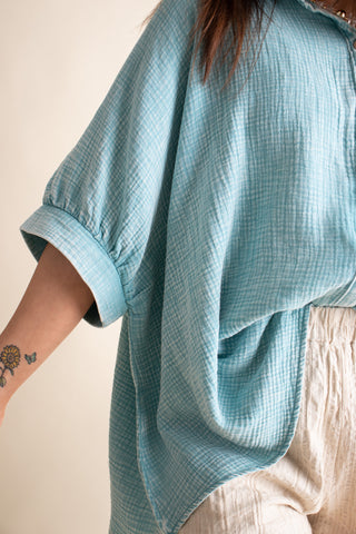 Sunrise Shores Button Down Top