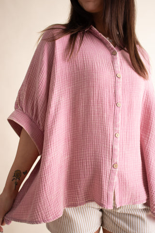 Sunrise Shores Button Down Top