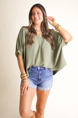 Start Living V Neck Top *Final Sale*