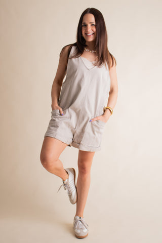 What You Want Twill Romper