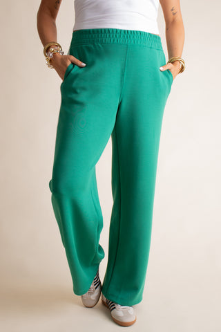 Top Pick Scuba Piping Straight Leg Pants