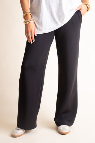 Top Pick Scuba Piping Straight Leg Pants
