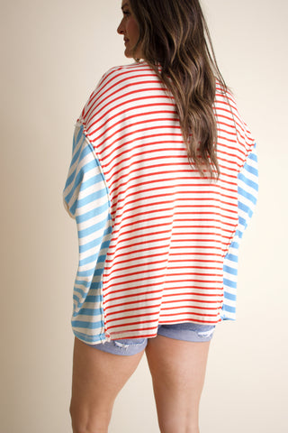 Stars and Stripes Oversized Top *Final Sale*