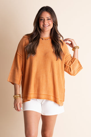 Look Forward Mineral Wash Sweater