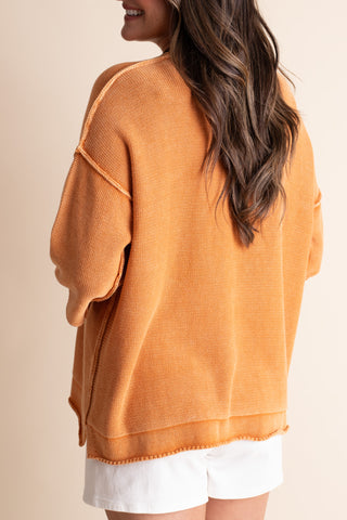 Look Forward Mineral Wash Sweater