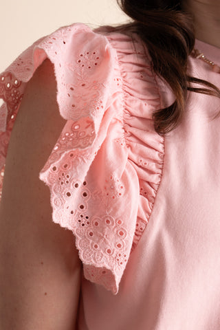 Pretty Heart Lace Sleeves Top *Final Sale*