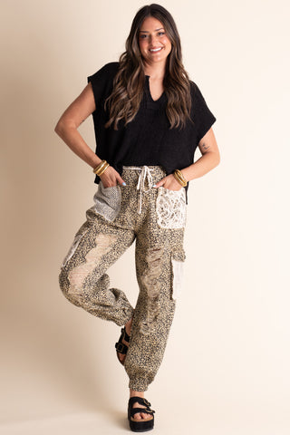 In My Place Distressed Joggers