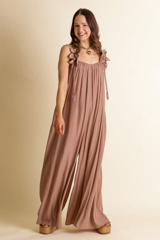 Between The Lines Wide Leg Jumpsuit *Final Sale*