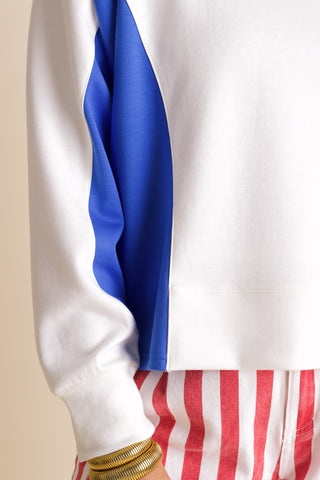 Story Of My Heart Color Block Scuba Top