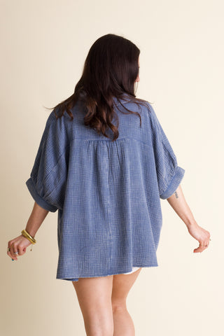 Sunrise Shores Button Down Top