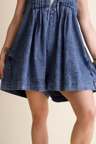 Fields of Daisies Denim Romper