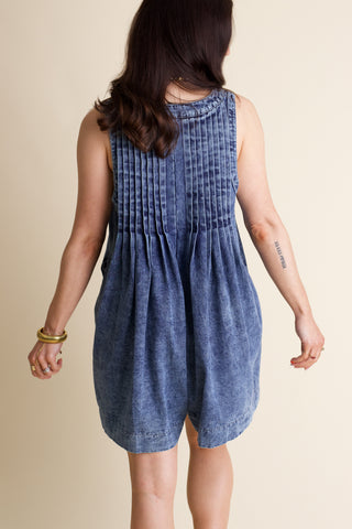 Fields of Daisies Denim Romper