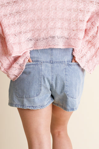 Flirty and Flared Denim Shorts *Final Sale*