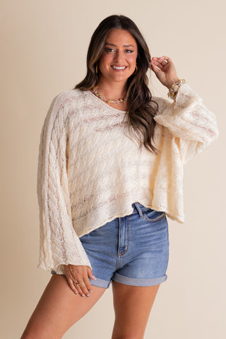 Close To You Crochet Sweater *Final Sale*