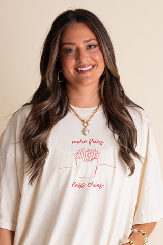 More Fries, Less Cries Tee