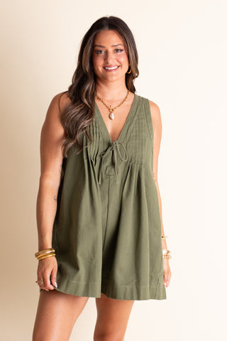 Fields of Daisies Denim Romper
