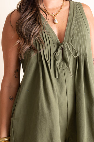 Fields of Daisies Denim Romper