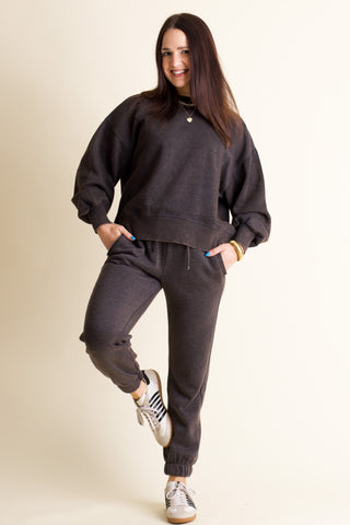Movie Night Acid Wash Joggers