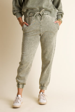 Movie Night Acid Wash Joggers