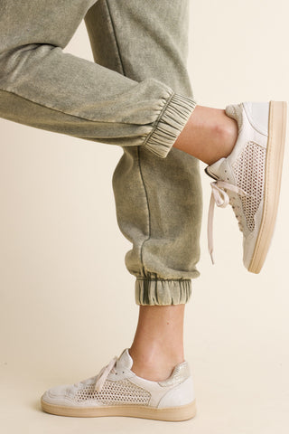Movie Night Acid Wash Joggers