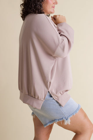 Feeling Like This Luxe Scuba Pullover