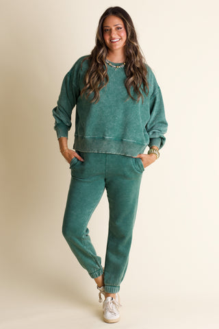 Movie Night Acid Wash Joggers
