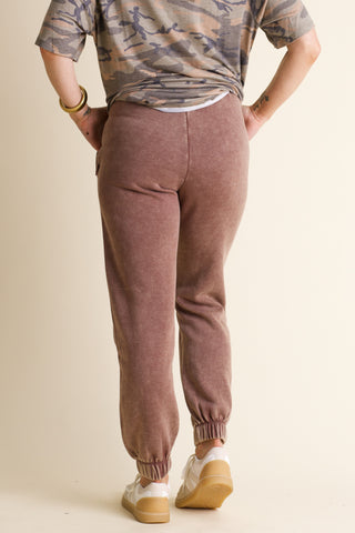 Movie Night Acid Wash Joggers