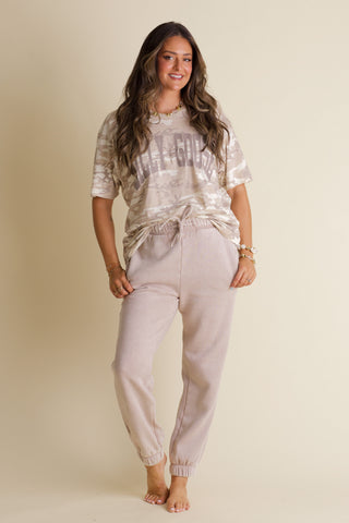 Movie Night Acid Wash Joggers
