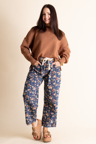 A Little Extra Barrel Leg Pants