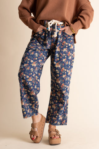 A Little Extra Barrel Leg Pants