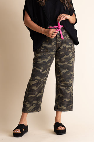 A Little Extra Barrel Leg Pants