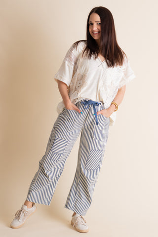 A Little Extra Barrel Leg Pants