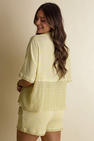 Summertime Bliss Button Down Top and Shorts Set *Final Sale*