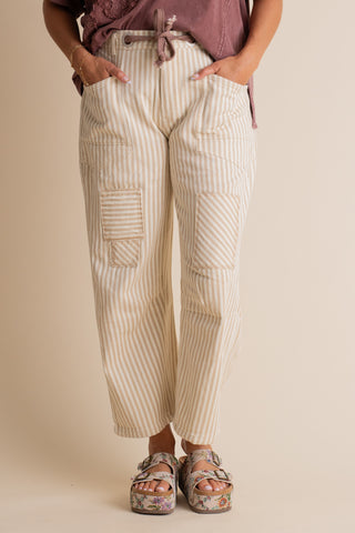 A Little Extra Barrel Leg Pants