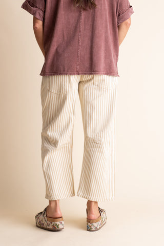 A Little Extra Barrel Leg Pants