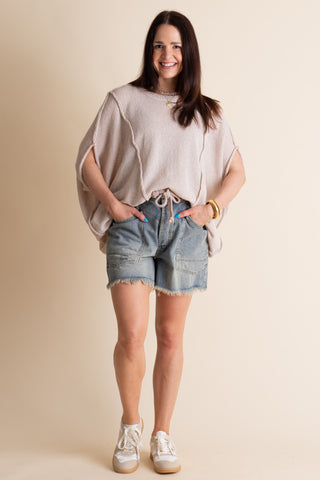 A Little Light Denim Shorts