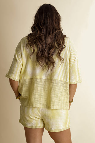 Summertime Bliss Button Down Top and Shorts Set *Final Sale*