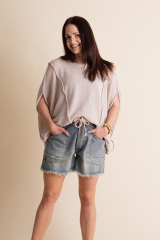 A Little Light Denim Shorts