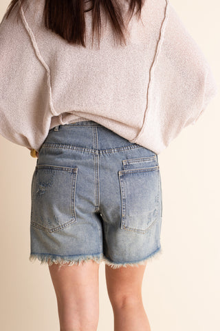 A Little Light Denim Shorts