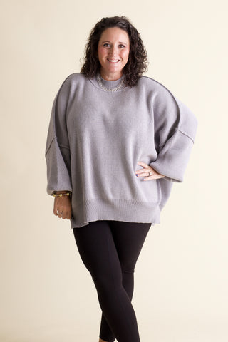 Slow Mornings Oversized Sweater